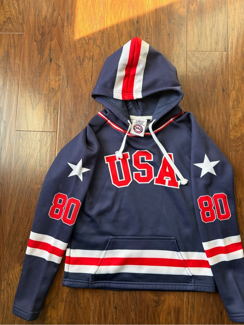 USA Hockey Miracle On Ice 1980 Fleece Hoodie Sweatshirt - Size 5T